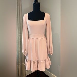 Bcbgeneration Size Small Pink Blush Long Sleeve Dress. New